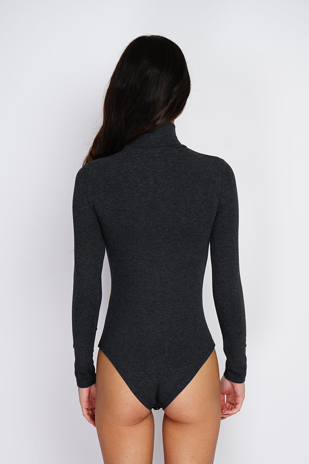 Long-sleeved turtleneck bodysuit