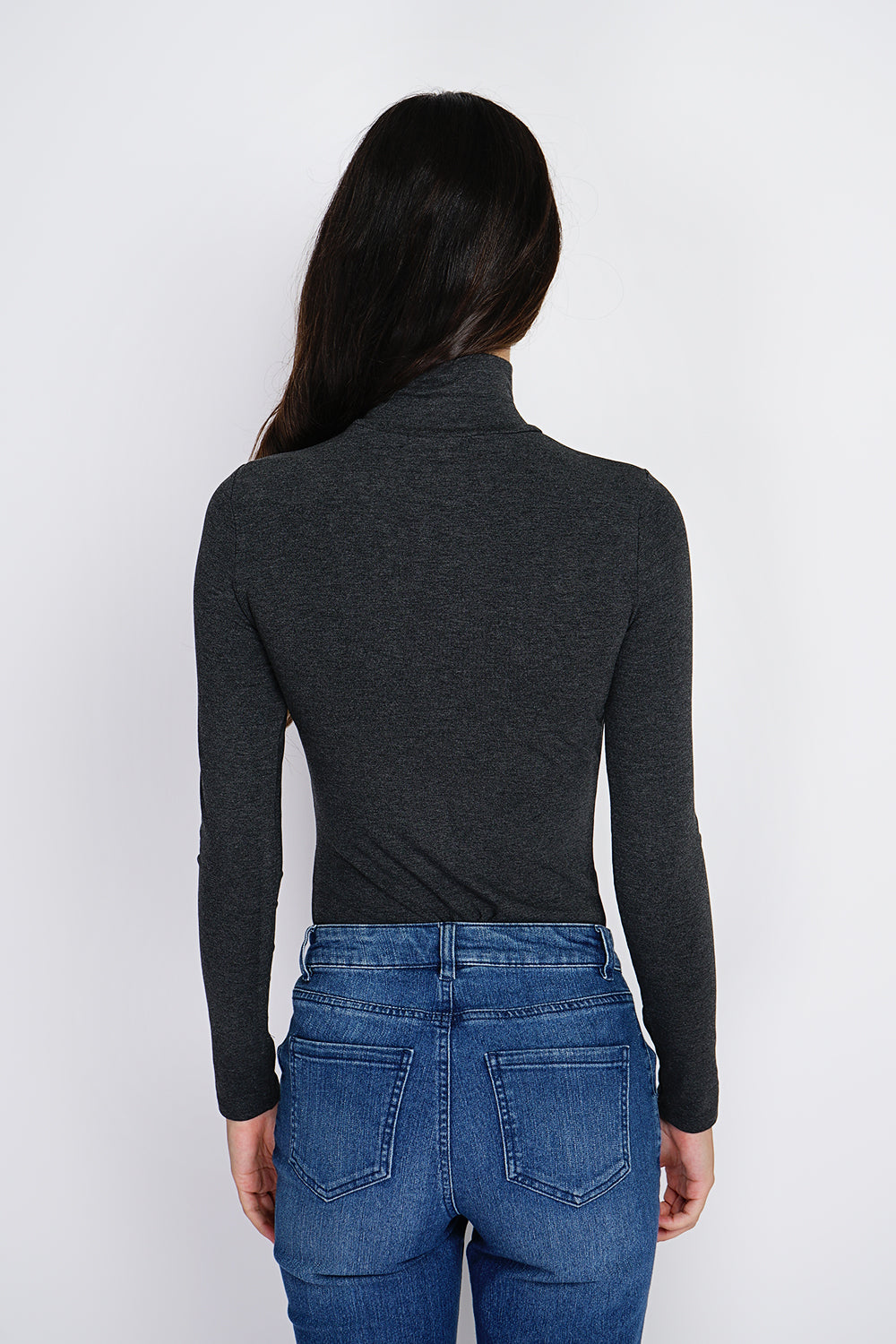 Long-sleeved turtleneck bodysuit