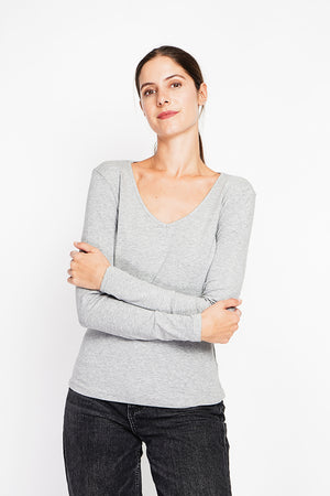 Under Sweater V-neck lined with thermal long sleeves