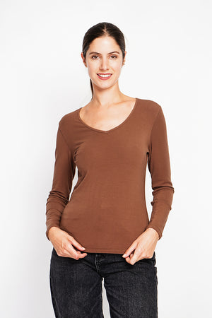 Under Sweater V-neck lined with thermal long sleeves