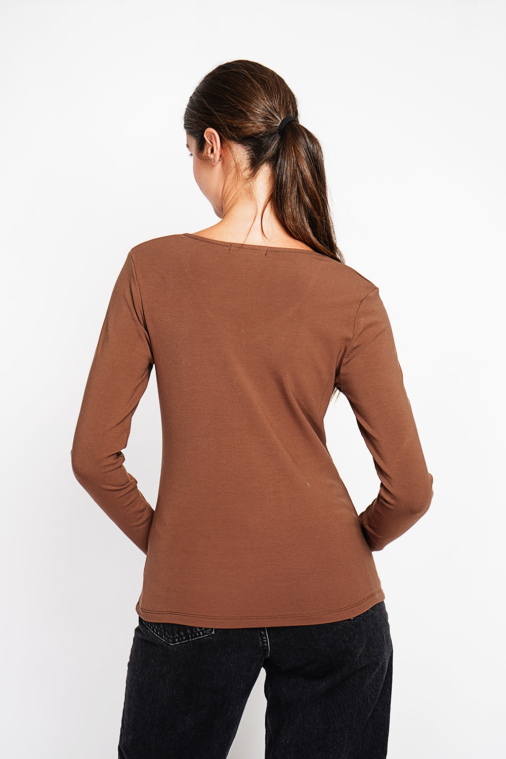 Under Sweater V-neck lined with thermal long sleeves