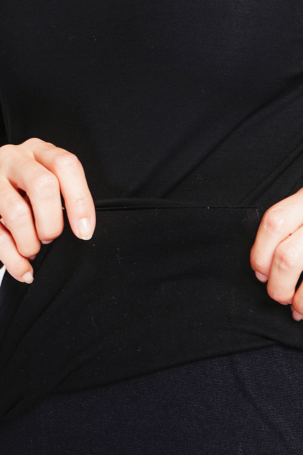 Sous-pull col rond fourré thermique – Noir – Assuili