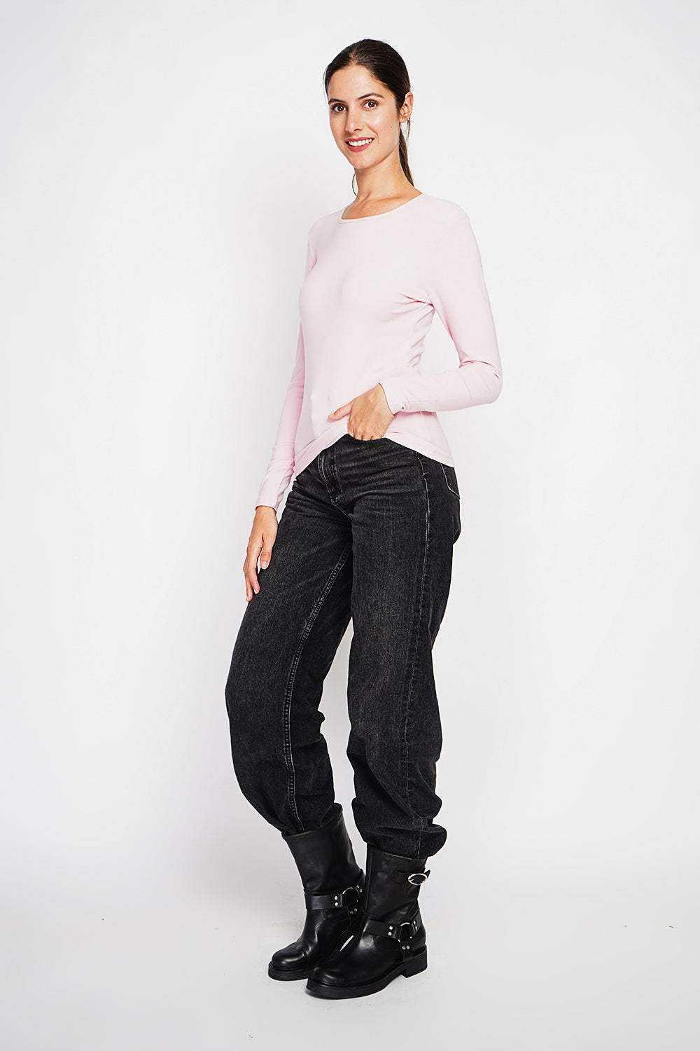 Under Sweater Crew Neck Thermal Lining Long Sleeve
