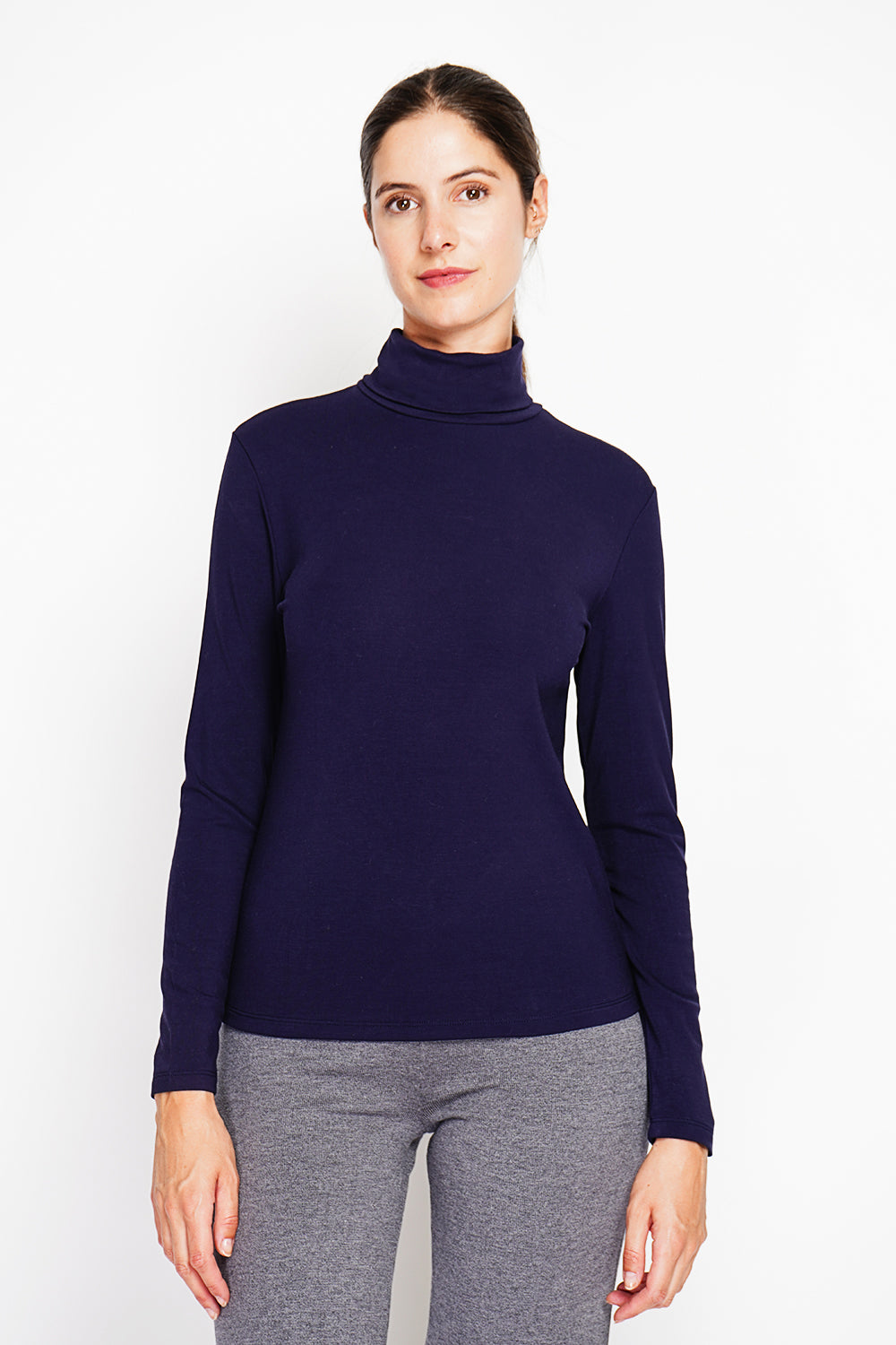 Under Turtleneck Sweater with Thermal Fur and Long Sleeves