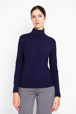 Under Turtleneck Sweater with Thermal Fur and Long Sleeves