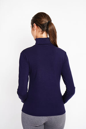 Under Turtleneck Sweater with Thermal Fur and Long Sleeves