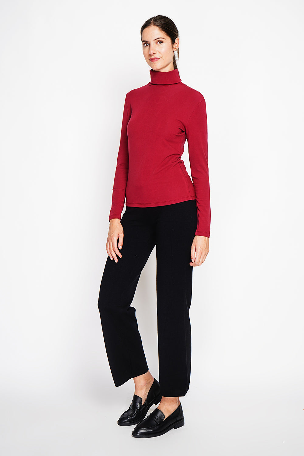 Under Turtleneck Sweater with Thermal Fur and Long Sleeves