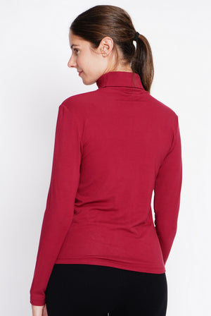 Under Turtleneck Sweater with Thermal Fur and Long Sleeves