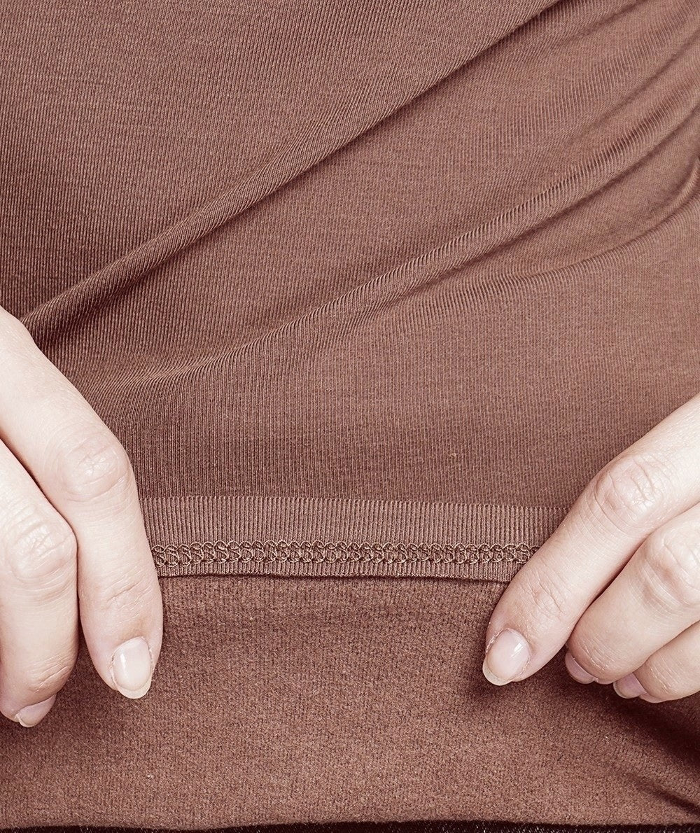 Sous-pull col roulé fourré thermique – Café – Assuili