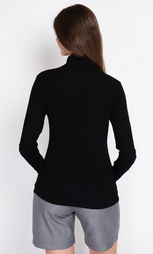 Under Turtleneck Sweater with Thermal Fur and Long Sleeves