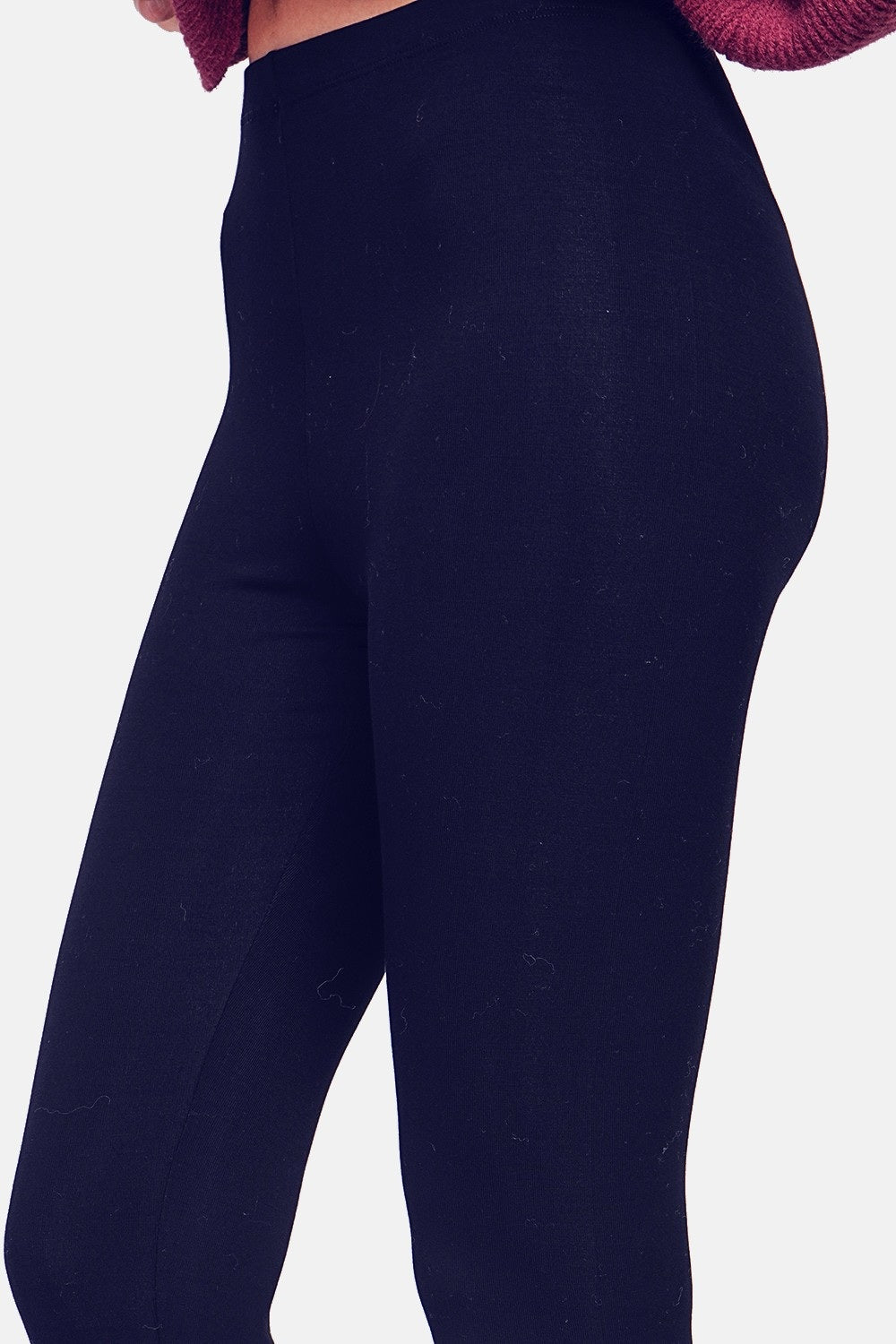 High-waisted leggings with elasticated waistband