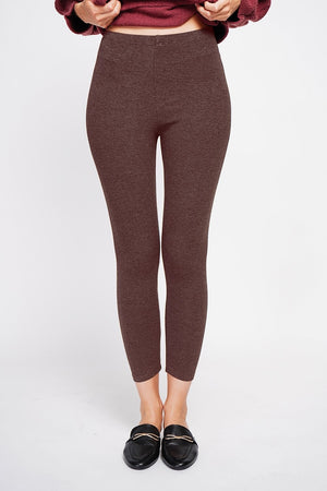 High-waisted leggings with elasticated waistband