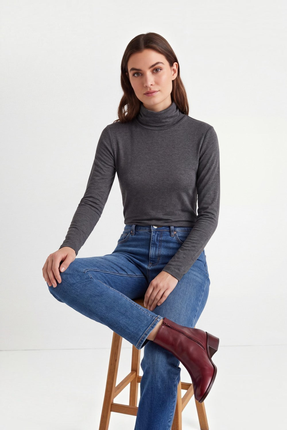 Sous-pull col montant manches longues – Assuili