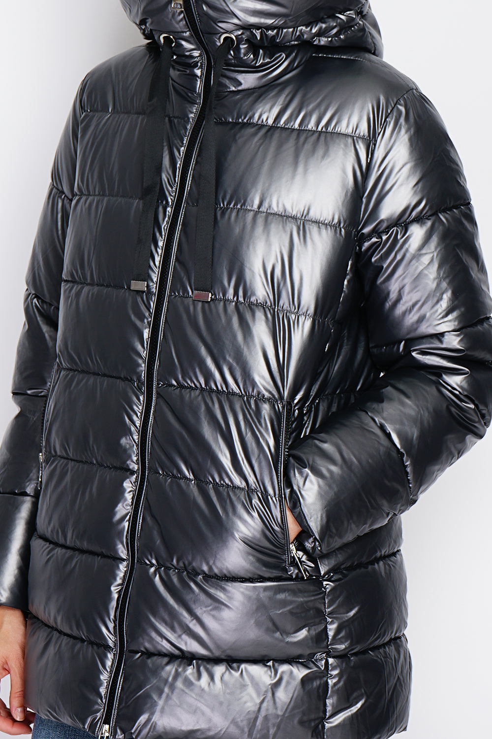 Semi-long down jacket