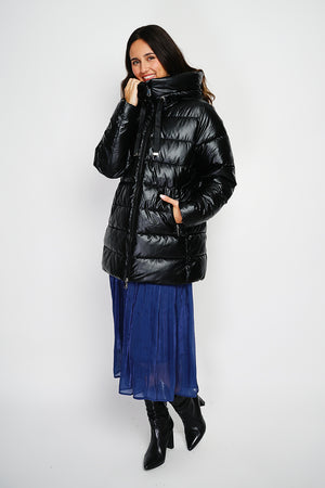 Semi-long down jacket