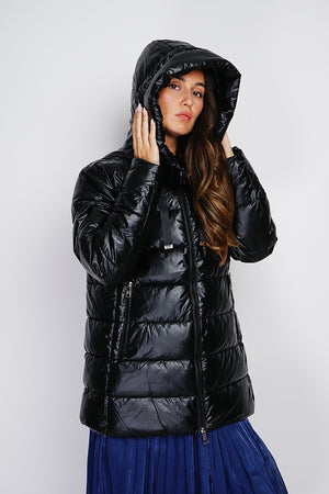 Semi-long down jacket