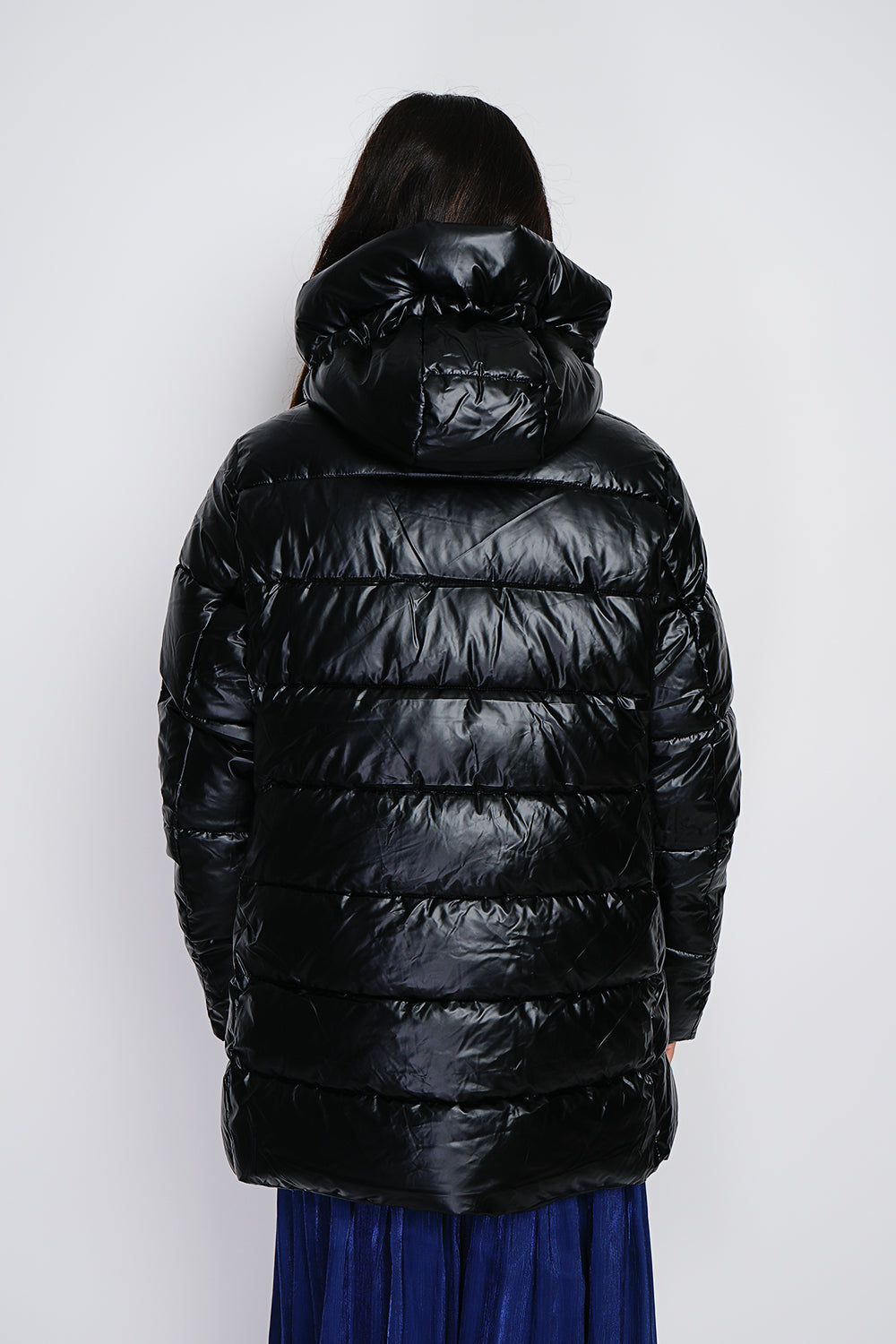 Semi-long down jacket