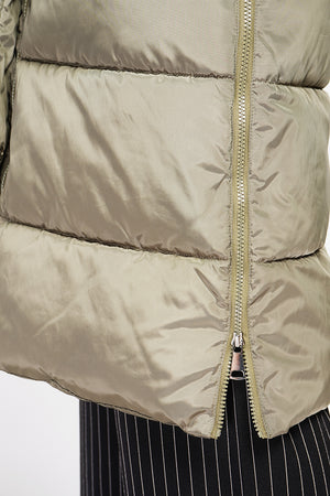 Long down jacket with thermal insulation up to -20°C