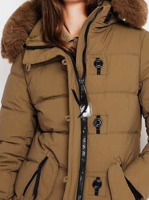 Short down jacket with thermal insulation up to -20°C