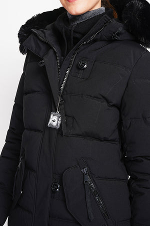 Short down jacket with thermal insulation up to -20°C