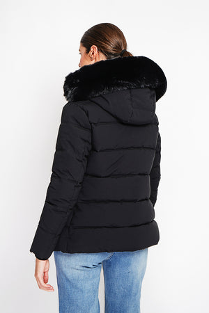 Short down jacket with thermal insulation up to -20°C