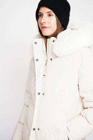 Long down jacket thermal insulation up to -20 °C