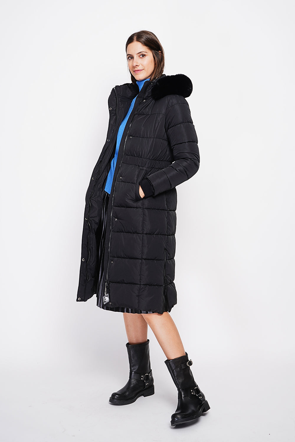 Long down jacket thermal insulation up to -20 °C