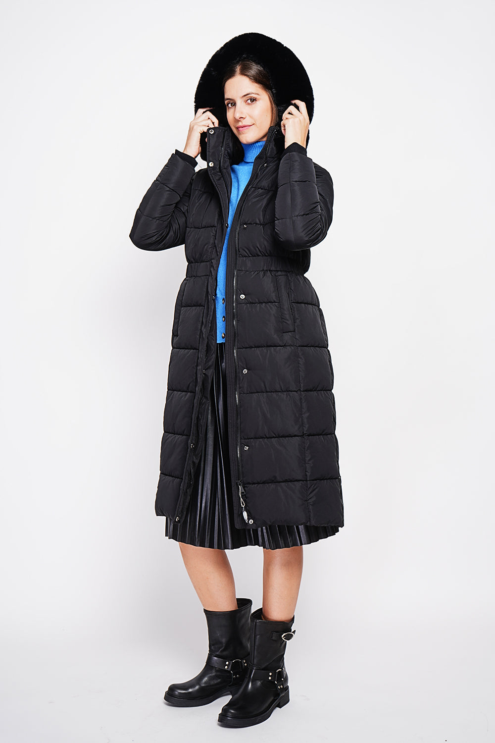 Long down jacket thermal insulation up to -20 °C