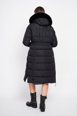 Long down jacket thermal insulation up to -20 °C