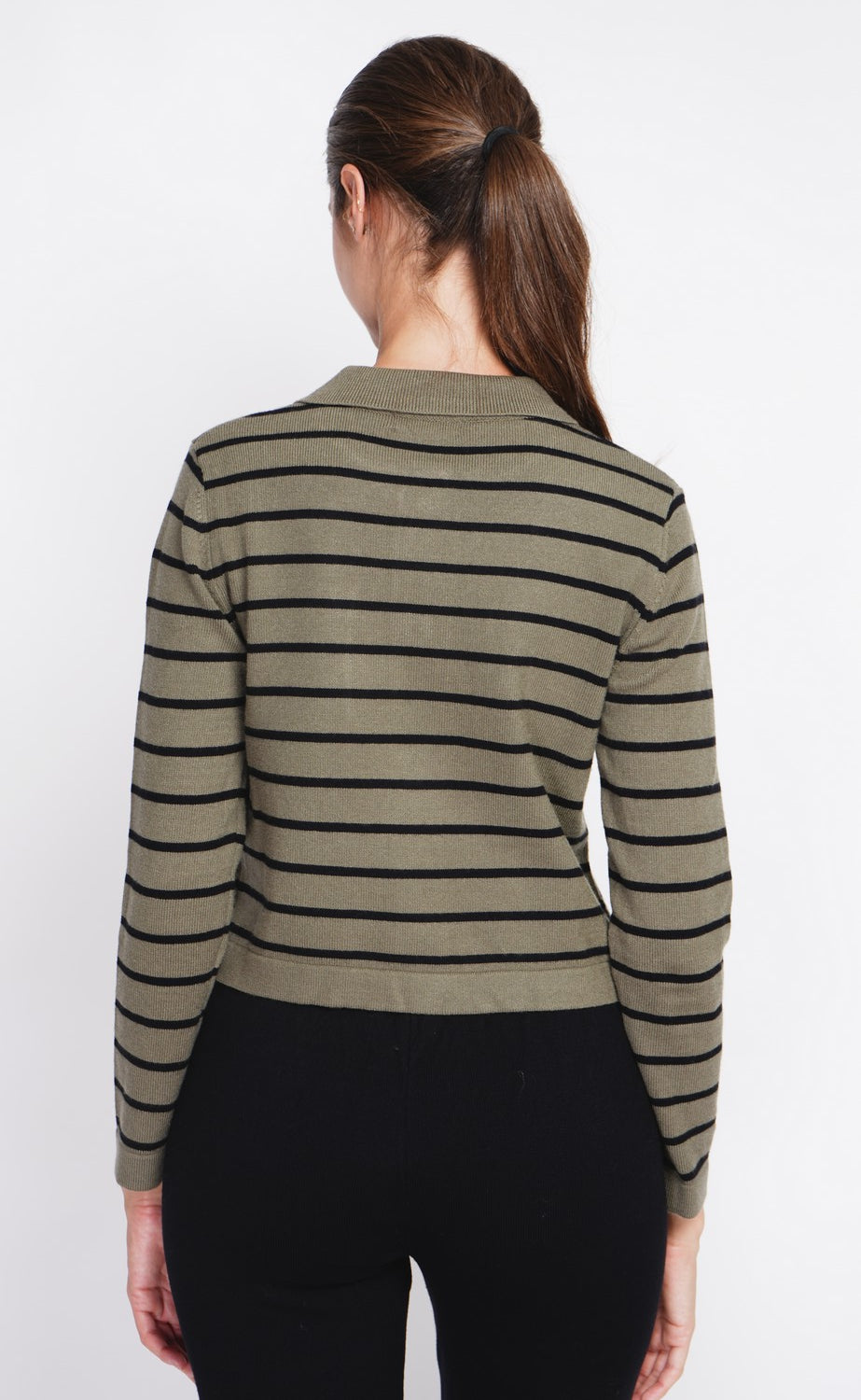 Long-sleeved sailor vest with flap pockets
