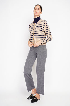 Long-sleeved sailor vest with flap pockets