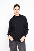 Pull à capuche oversize – Noir – Assuili