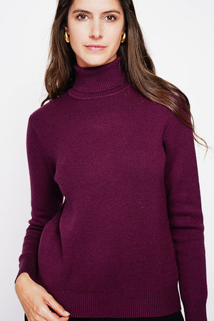 Winter thermal fur collar sweater with long sleeves