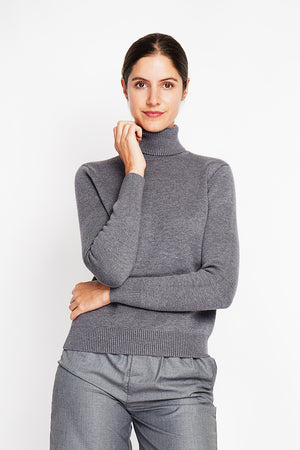 Winter thermal fur collar sweater with long sleeves