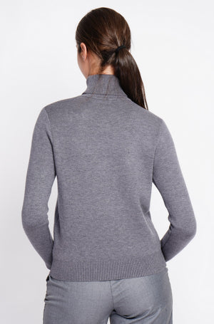 Winter thermal fur collar sweater with long sleeves