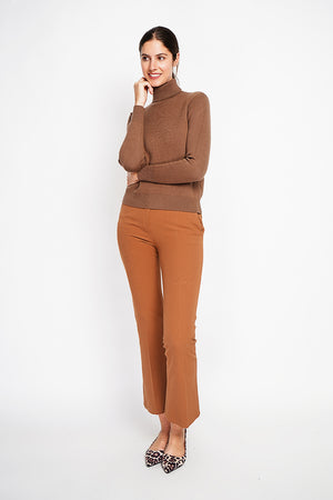 Winter thermal fur collar sweater with long sleeves