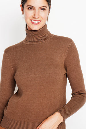Winter thermal fur collar sweater with long sleeves
