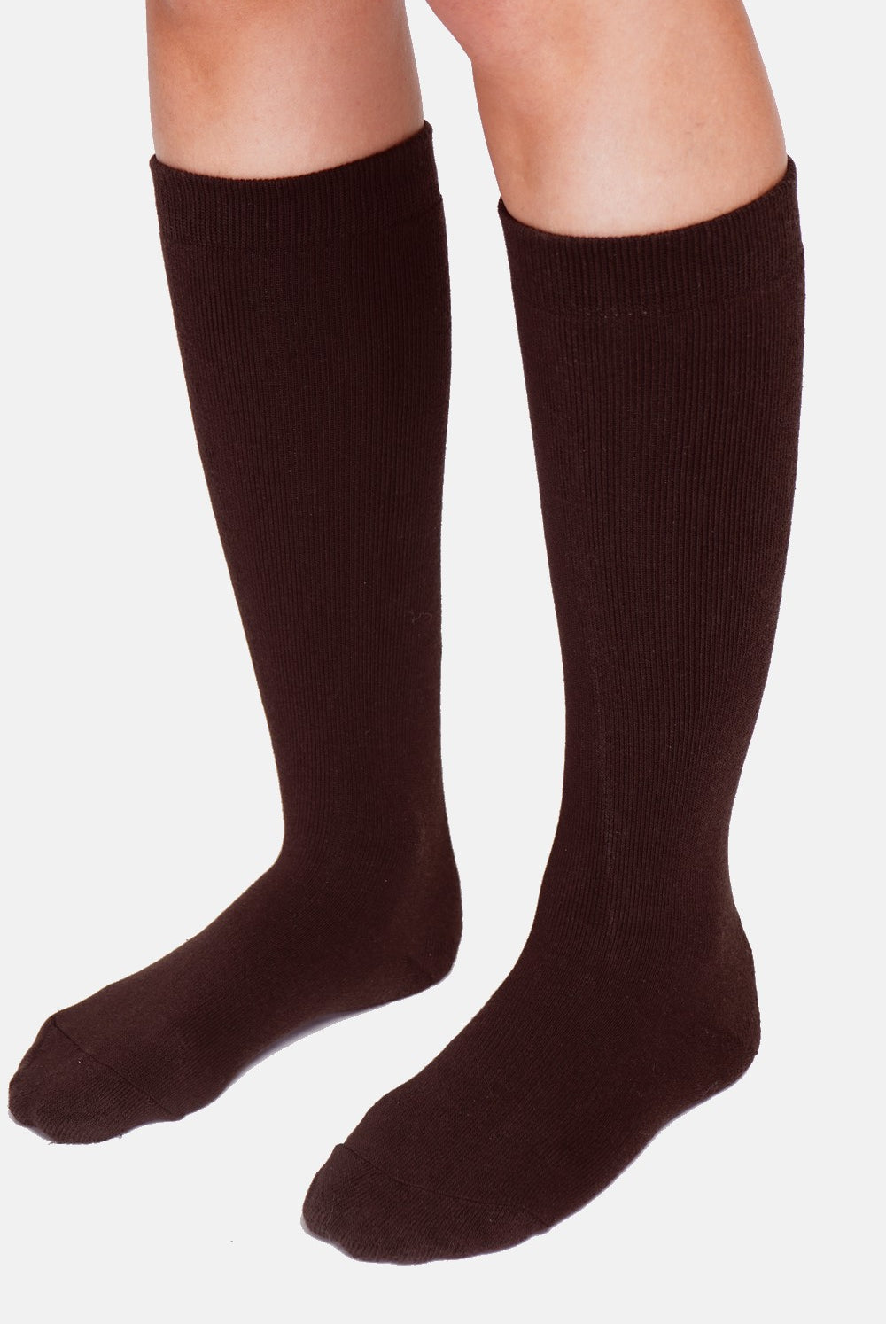 Chaussettes très hautes fourrées thermiques – Café – Assuili