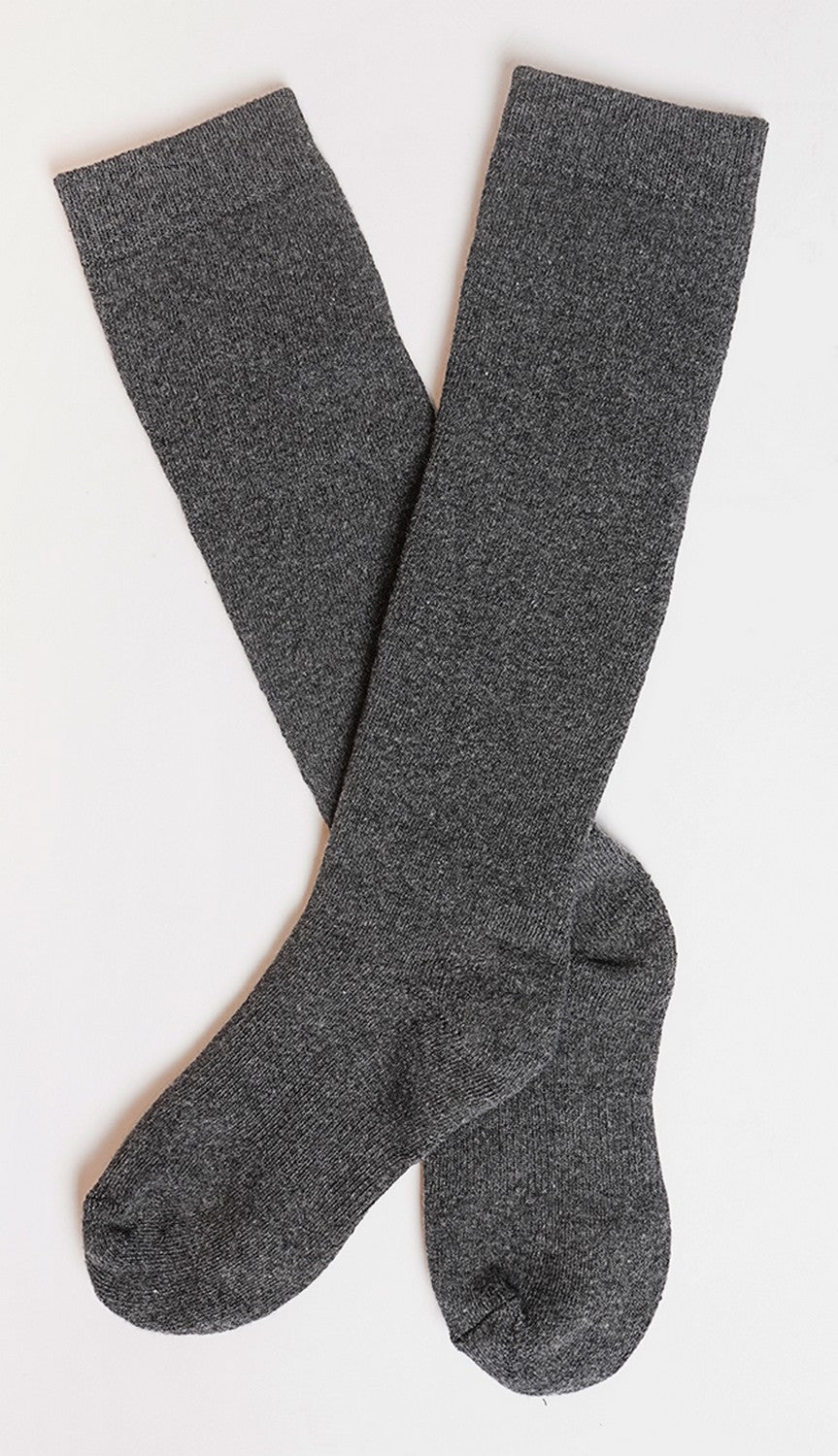 Chaussettes très hautes fourrées thermiques – Gris foncé – Assuili