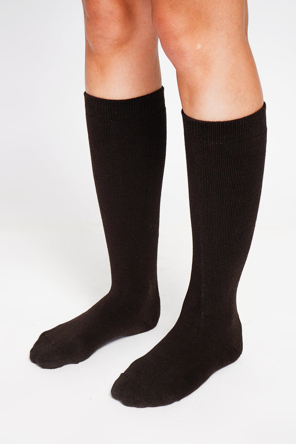 Chaussettes très hautes fourrées thermiques – Noir – Assuili