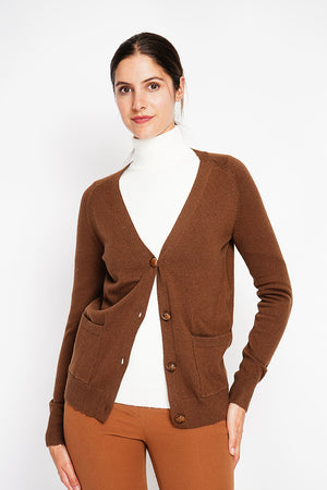 Fancy buttoned v-neck oversized fit vest with long sleeve pockets