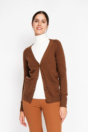 Fancy buttoned v-neck oversized fit vest with long sleeve pockets