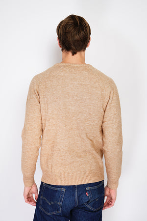 ROUND COLLAR SWEATER WITH RAGLAN SLEEVES