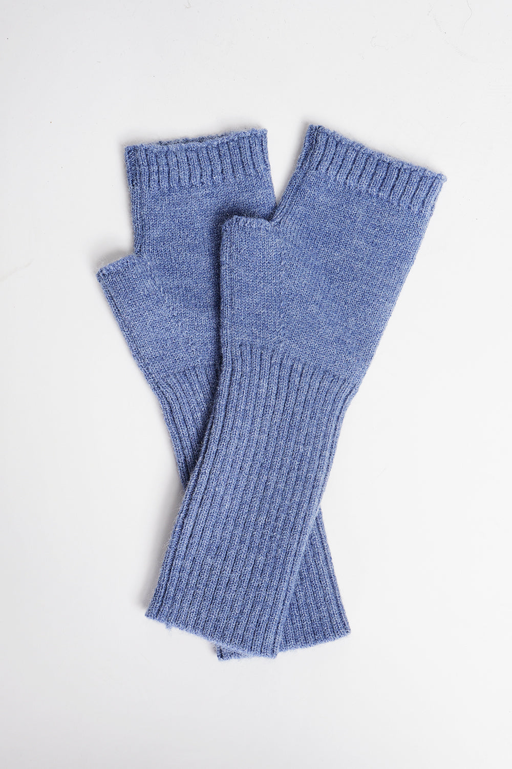 Mitaines en maille mixtes – Bleu jean – C&Jo