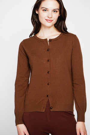 Fancy buttoned crew neck vest with long sleeves