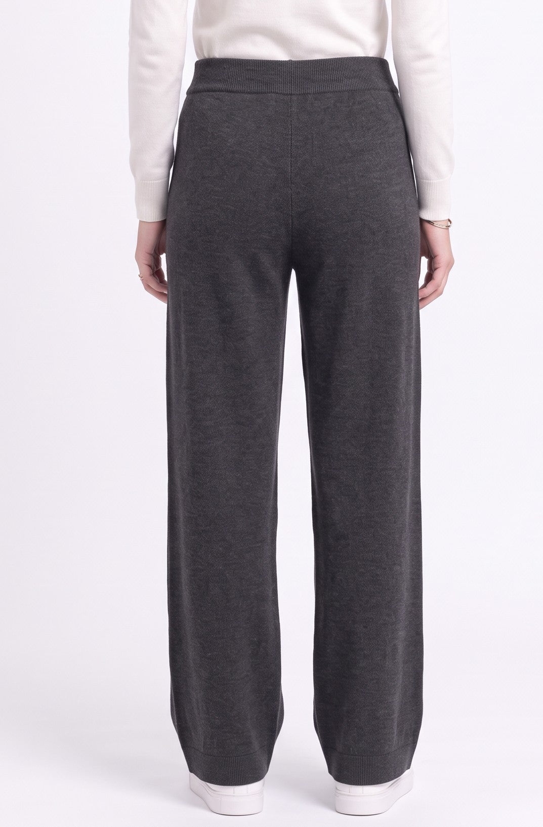 Pantalon large taille haute – Noir – C&Jo