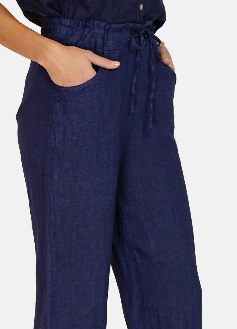 Pants in high waist pockets with Lacy