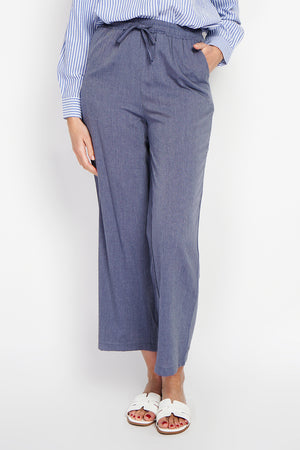 High waisted drawstring pants with pockets