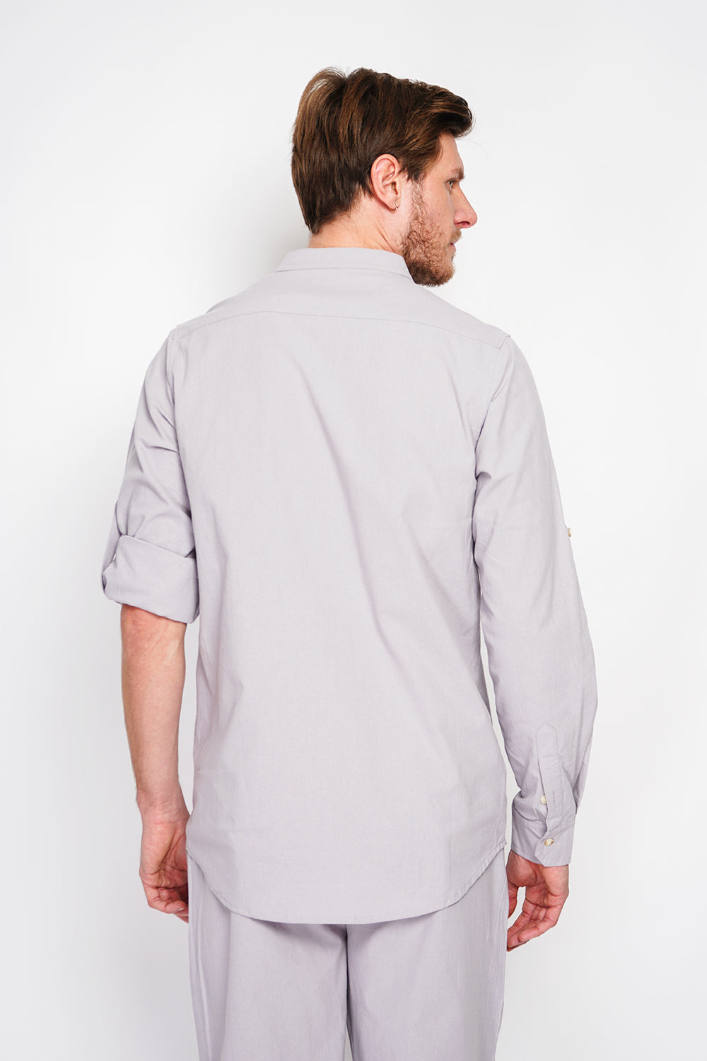 Long sleeve officer collar shirt