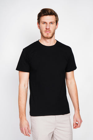 Round neck short sleeve t-shirt